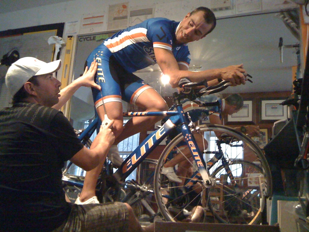 Chris Ganter getting final fitting Chris Ganter getting final fitting
